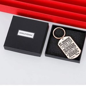 Daughter gift from mom keychain